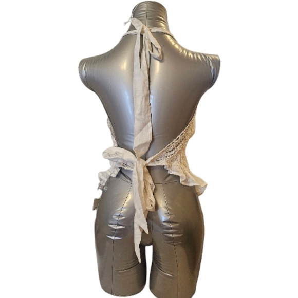 White Free People Women's Ellie Crochet Top - Picture 6 of 10